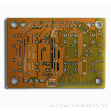 Double-sided PCB with Yellow Solder Mask and Lead-free HASL Surface Finish